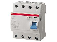 Дифференциальный выключатель нагрузки FH204 4 полюса, 40А, Тип AC, 30мА | код. 2CSF204004R1400 | ABB